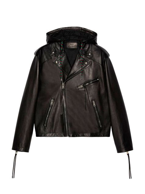 gucci jacket asymmetrical zip moto 2002|Gucci Asymmetrical zip leather jacket.